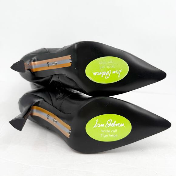 Sam Edelman Womens Elia Above The Knee High Boots US 6.5 M WC Black Leather NIB - Picture 10 of 12